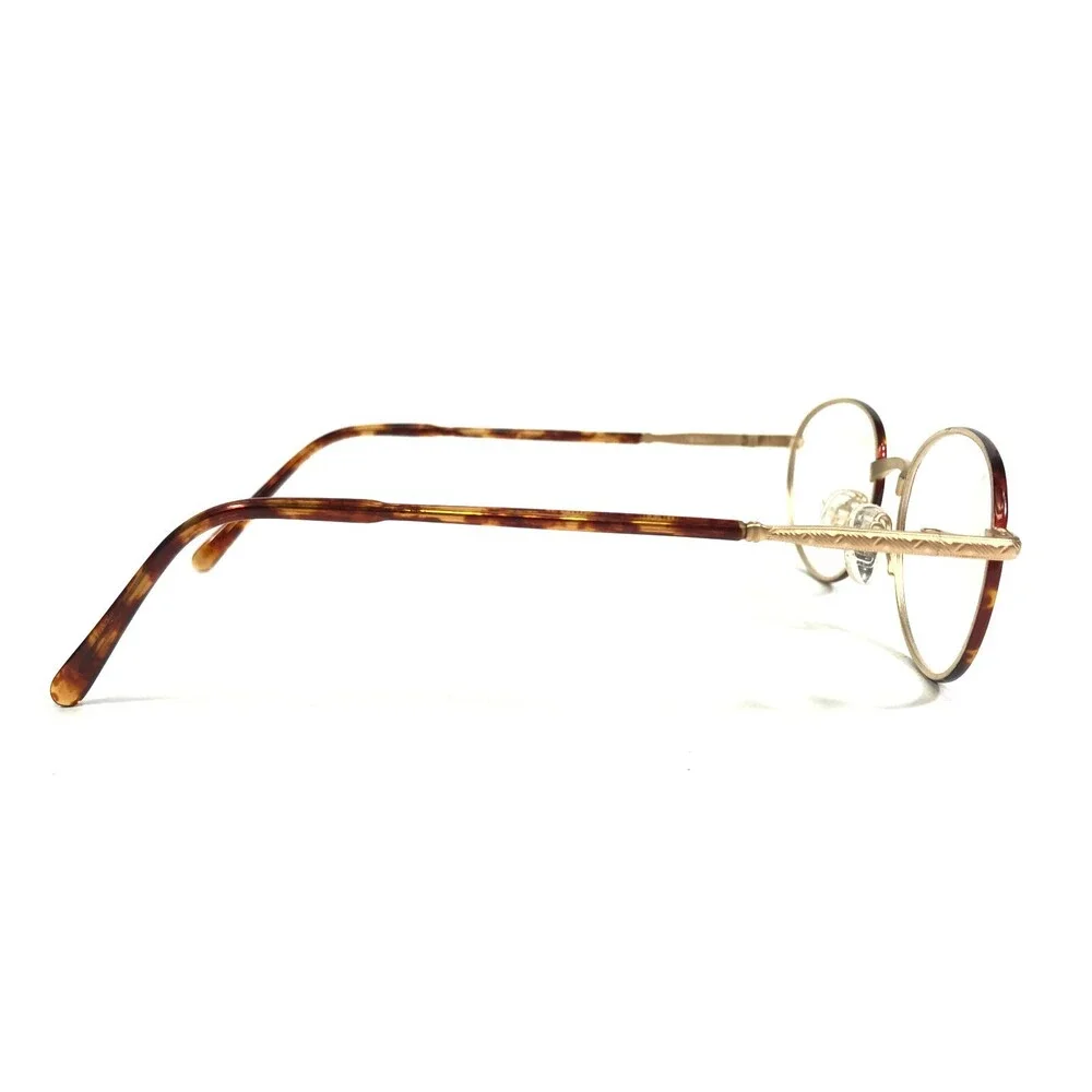 Vintage Tura Eyeglasses Frames MOD.769 TOR Tortoise Matte Gold Round 50-18-140